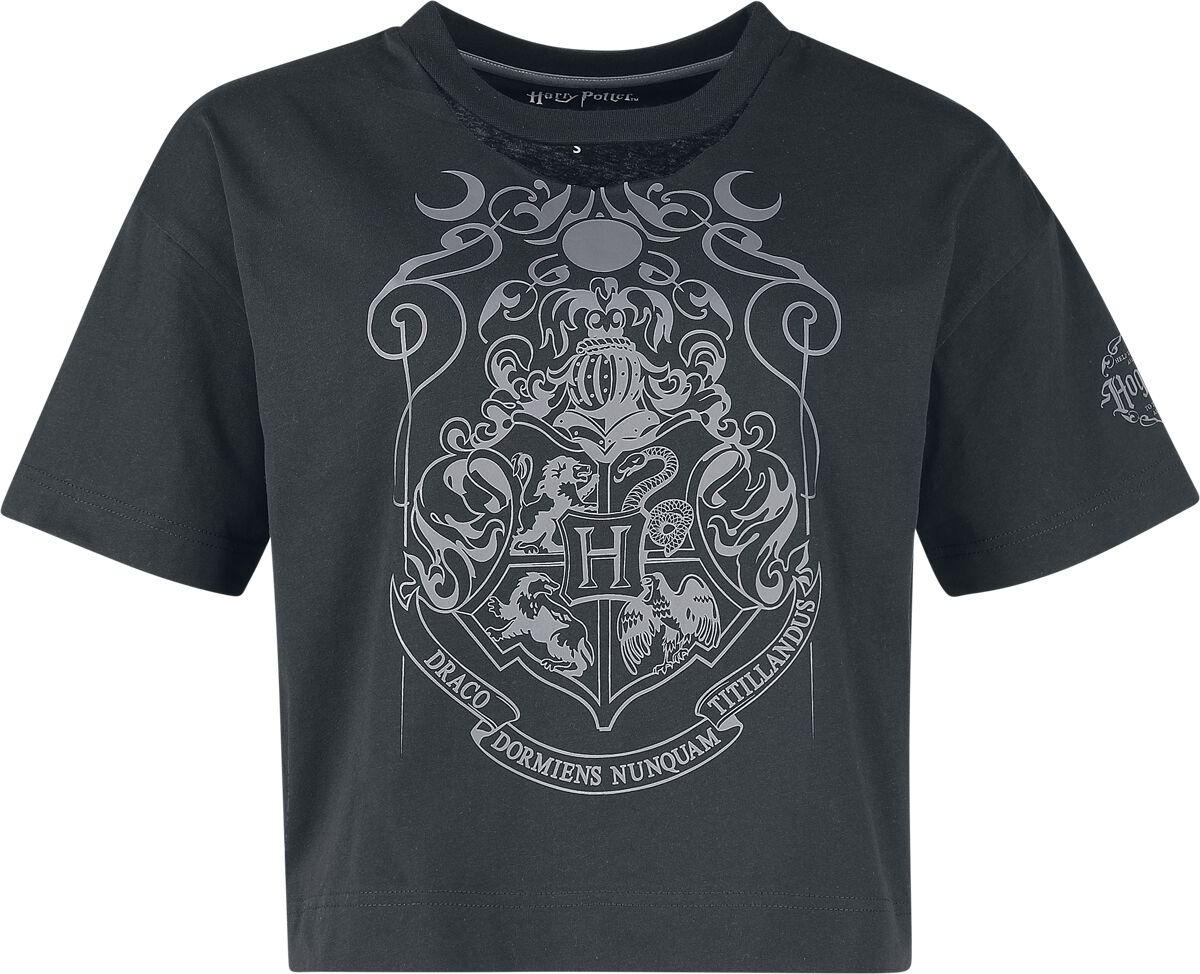 T-Shirt Manches courtes  de Harry Potter - Dark Academia Nocturnal Stroll at Hogwarts - S à XXL - pour Femme - noir - Harry Potter