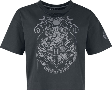 T-Shirt Manches courtes  de Harry Potter - Dark Academia Nocturnal Stroll at Hogwarts - S à XXL - pour Femme - noir - Harry Potter