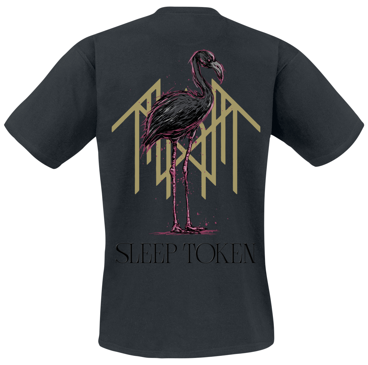 T-Shirt Manches courtes  de Sleep Token - Flamingo - 3D Print - S à 4XL - pour Homme - noir - Sleep Token - View 2