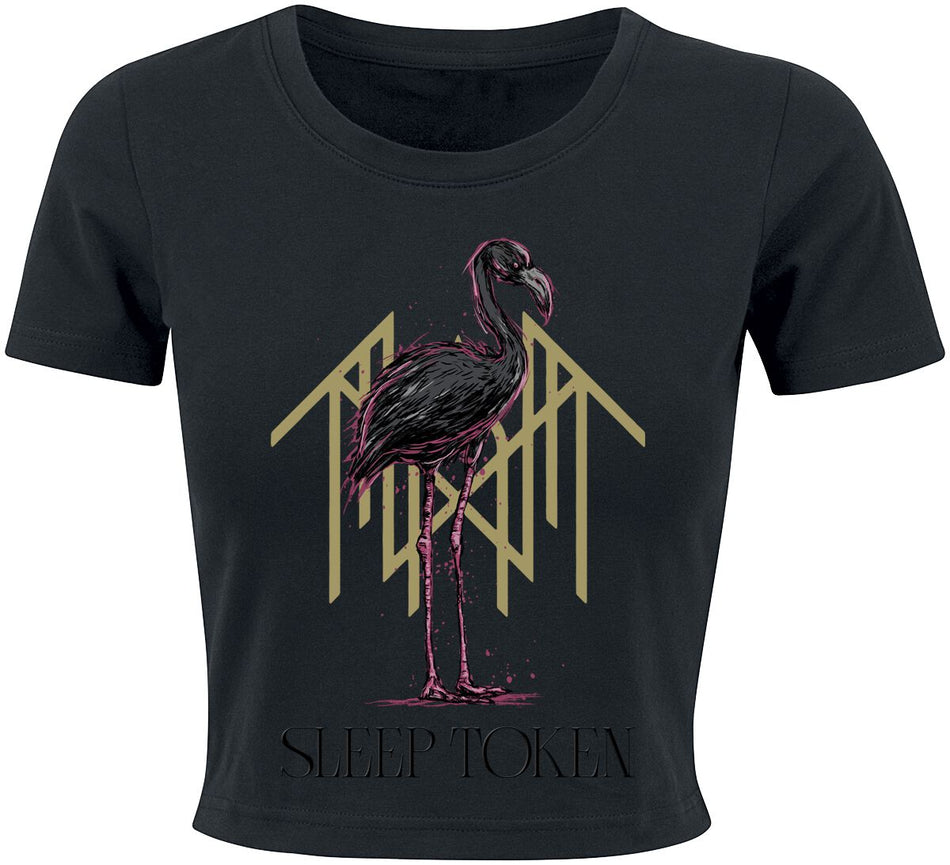 T-Shirt Manches courtes  de Sleep Token - Flamingo - S à 3XL - pour Femme - noir - Sleep Token