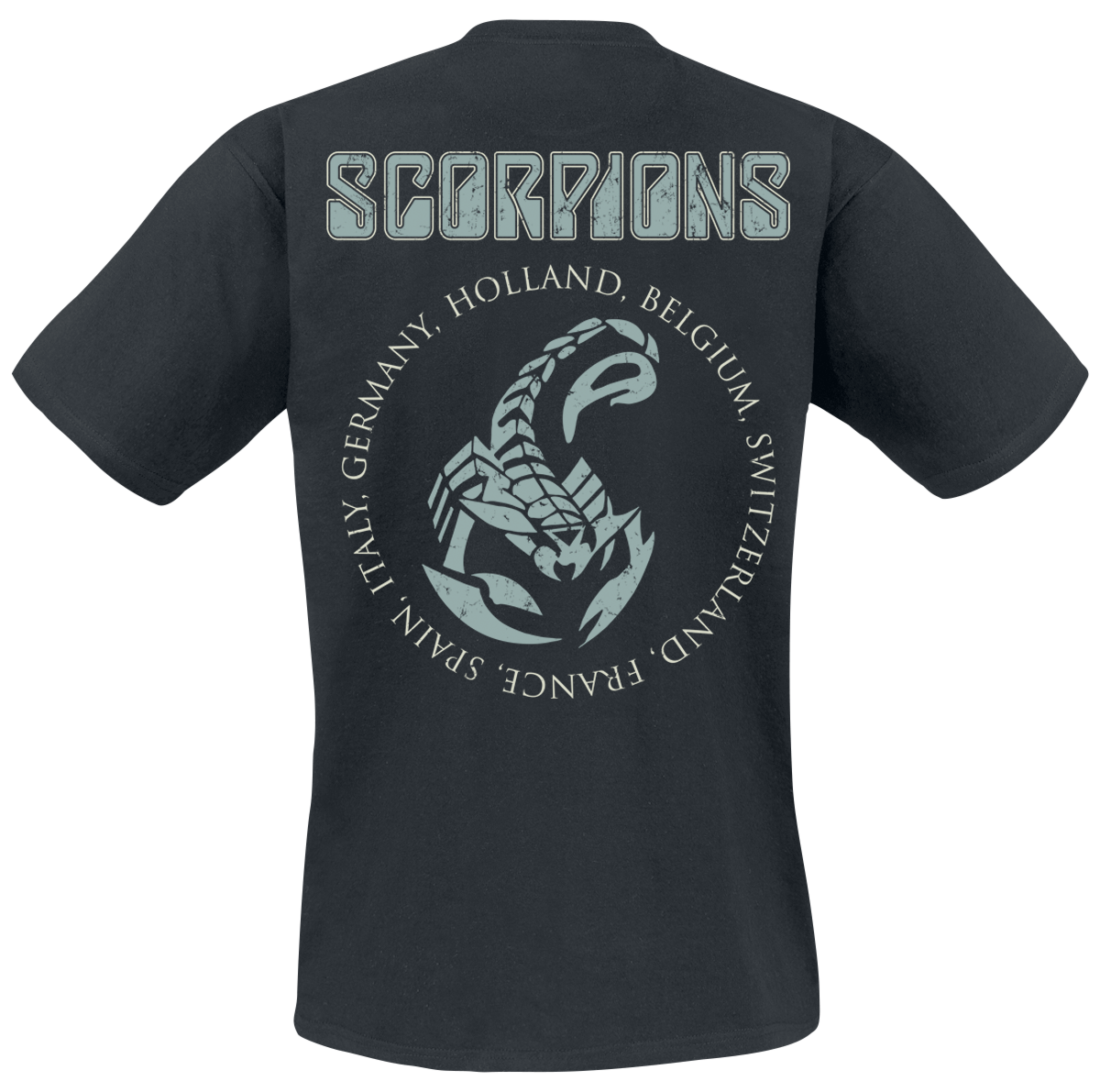 T-Shirt Manches courtes  de Scorpions - European Invasion - S à 3XL - pour Homme - noir - Scorpions - View 2