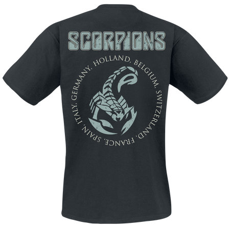 T-Shirt Manches courtes  de Scorpions - European Invasion - S à 3XL - pour Homme - noir - Scorpions - View 2