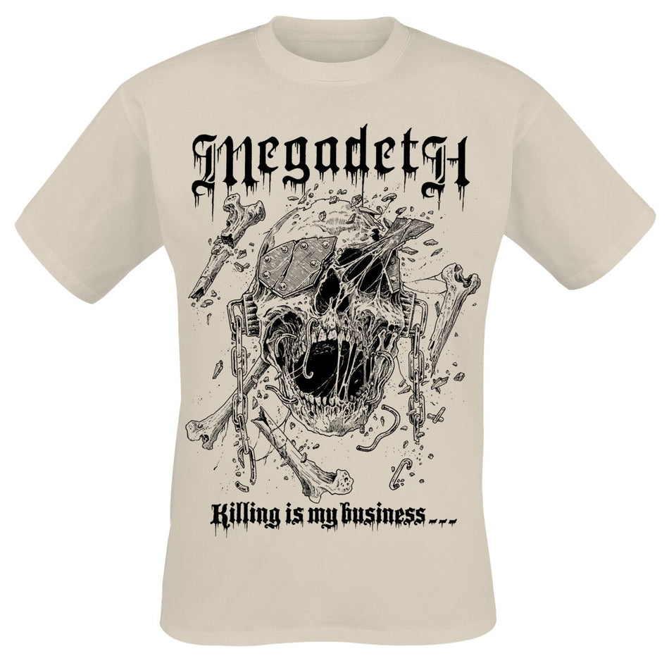 T-Shirt Manches courtes  de Megadeth - Riddick - S à 3XL - pour Homme - sable - Megadeth