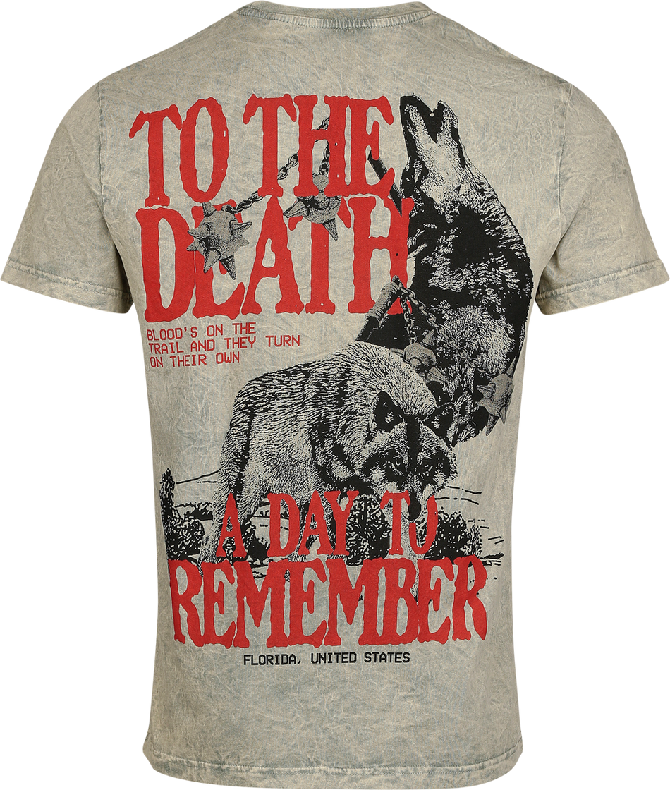 T-Shirt Manches courtes  de A Day To Remember - To The Death - S à 3XL - pour Homme - beige - A Day To Remember - View 2