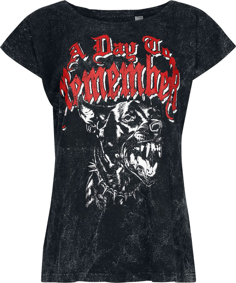 T-Shirt Manches courtes  de A Day To Remember - Hound - S à XXL - pour Femme - anthracite - A Day To Remember