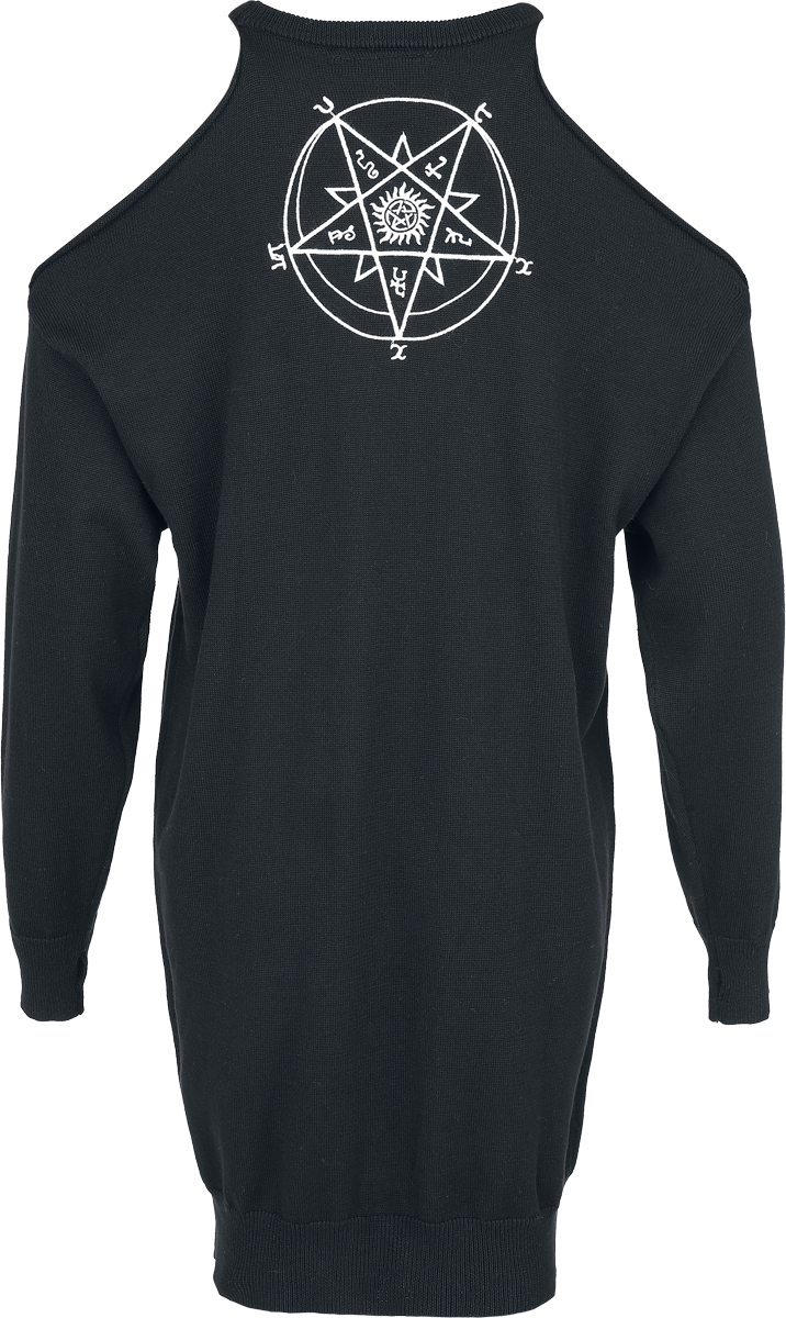 Robe courte  de Supernatural - Moons and Salt Circles - S à XXL - pour Femme - noir - Supernatural - View 2