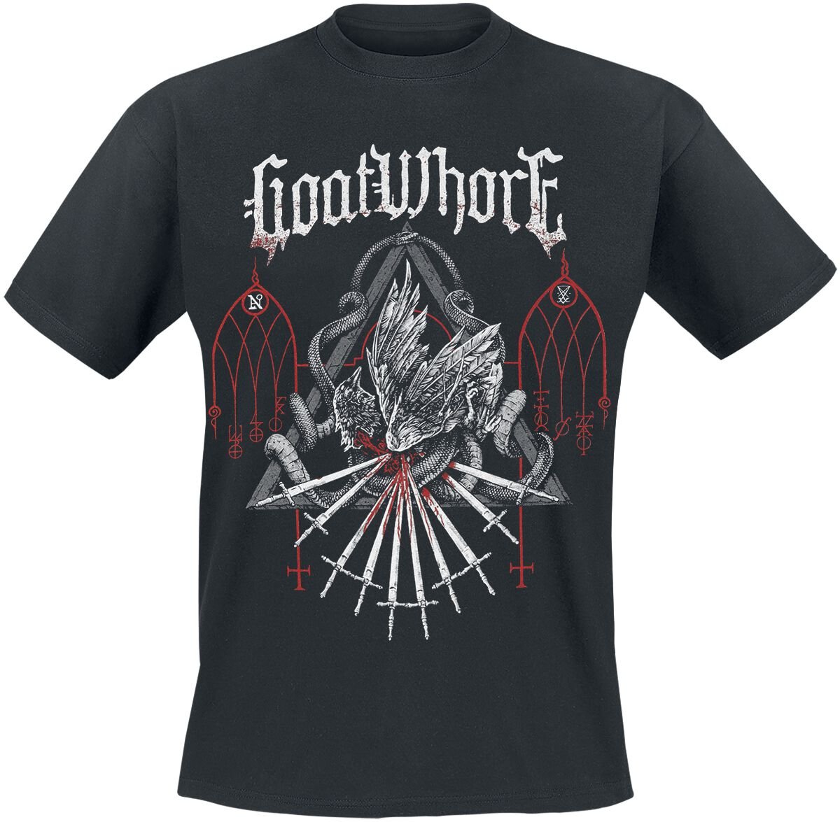 T-Shirt Manches courtes  de Goatwhore - Angels Hung From The Arches Of Heaven - S à XL - pour Homme - noir - Goatwhore