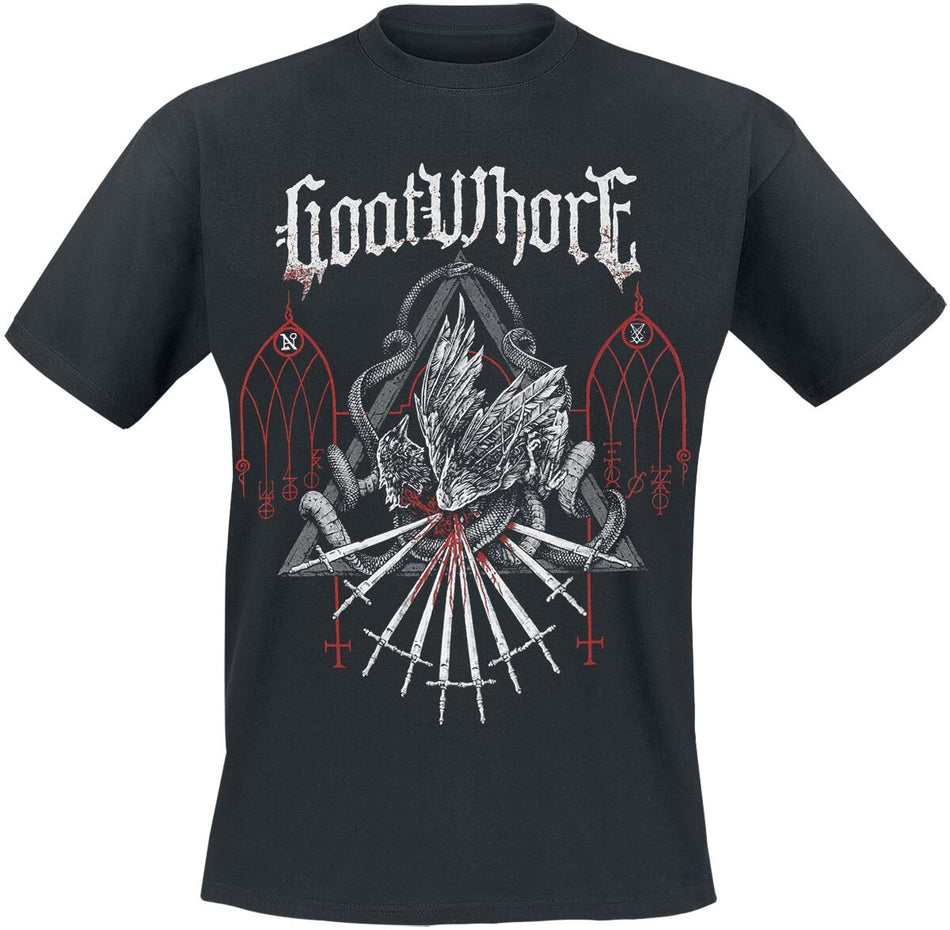 T-Shirt Manches courtes  de Goatwhore - Angels Hung From The Arches Of Heaven - S à XL - pour Homme - noir - Goatwhore