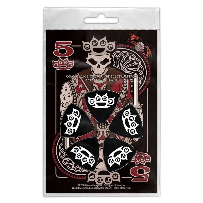 Lot de médiators  de Five Finger Death Punch - Knuckle Crown - pour Indifférent - multicolore - Five Finger Death Punch