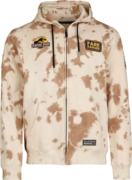Sweat-shirt zippé à capuche  de Jurassic Park - Isla Nublar Staff Park Ranger - S à XL - pour Homme - multicolore - Jurassic Park
