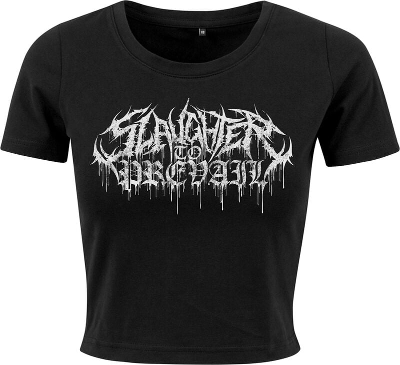 T-Shirt Manches courtes  de Slaughter To Prevail - White Logo - S à XXL - pour Femme - noir - Slaughter To Prevail