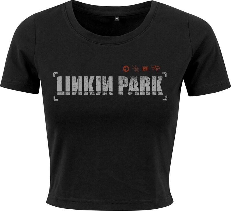 T-Shirt Manches courtes  de Linkin Park - Hybrid Logo - L à XXL - pour Femme - noir - Linkin Park