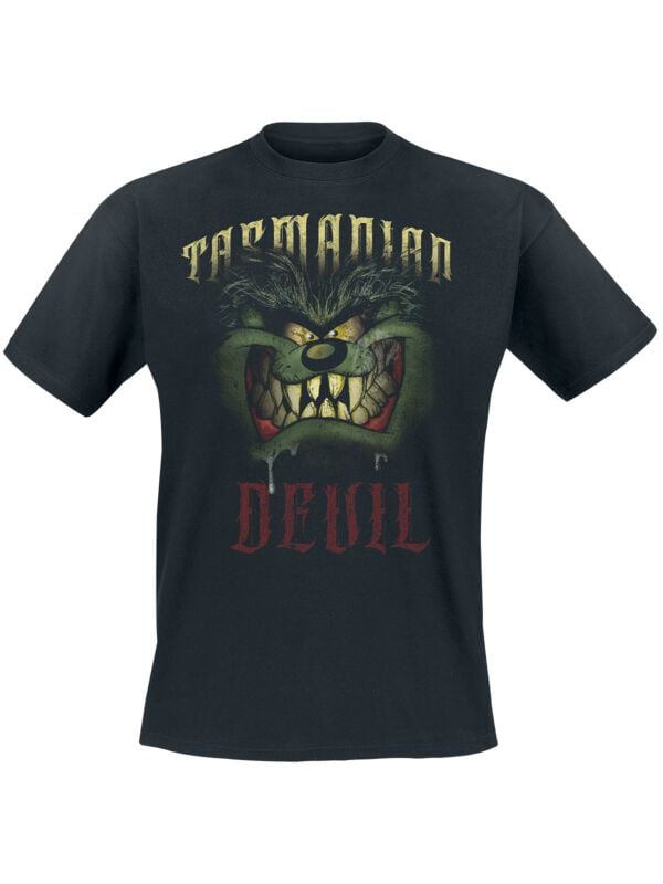 T-Shirt Manches courtes  de Looney Tunes - Tasmanian Devil - S à L - pour Homme - noir - Looney Tunes