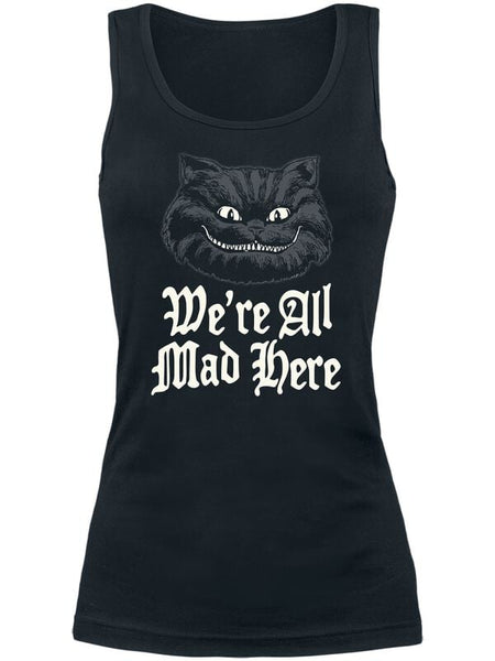 Débardeur Disney de Alice Au Pays Des Merveilles - We're All Mad Here - S à XXL - pour Femme - noir - Alice Au Pays Des Merveilles