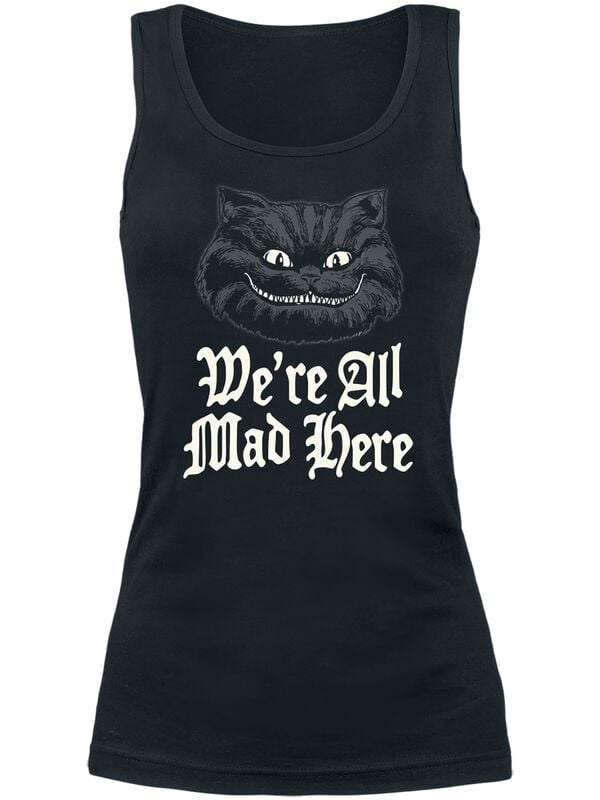 Débardeur Disney de Alice Au Pays Des Merveilles - We're All Mad Here - S à XXL - pour Femme - noir - Alice Au Pays Des Merveilles