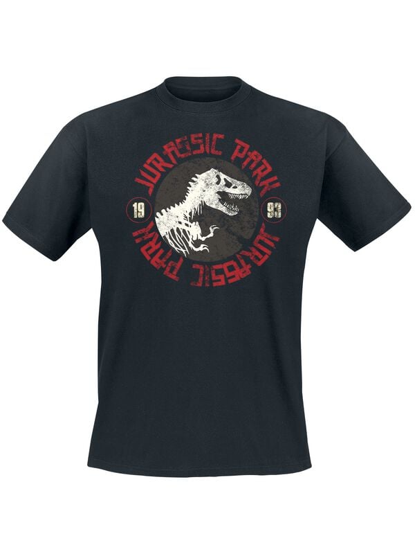 T-Shirt Manches courtes  de Jurassic Park - 1993 - S à 4XL - pour Homme - noir - Jurassic Park