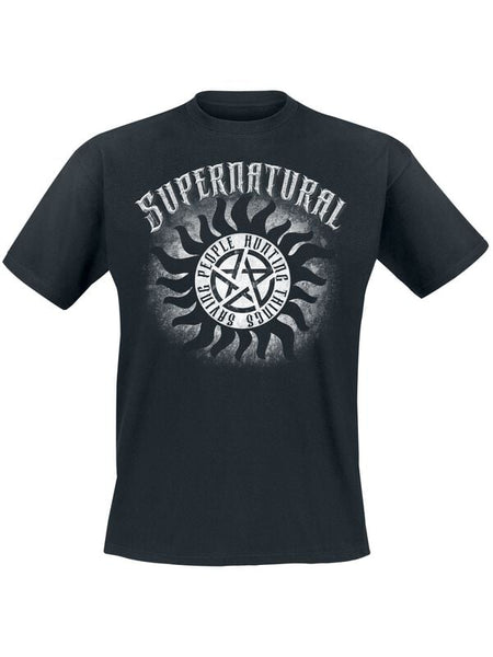 T-Shirt Manches courtes  de Supernatural - Hunting Things - S à 5XL - pour Homme - noir - Supernatural