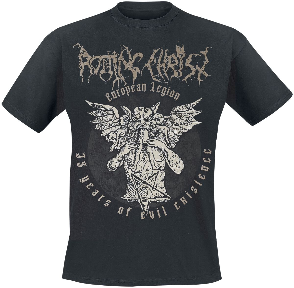 T-Shirt Manches courtes  de Rotting Christ - 35 Years Of Evil Existence - S à XXL - pour Homme - noir - Rotting Christ