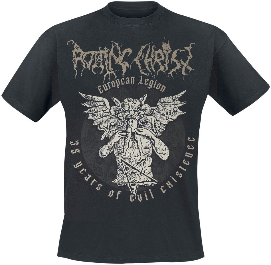 T-Shirt Manches courtes  de Rotting Christ - 35 Years Of Evil Existence - S à XXL - pour Homme - noir - Rotting Christ