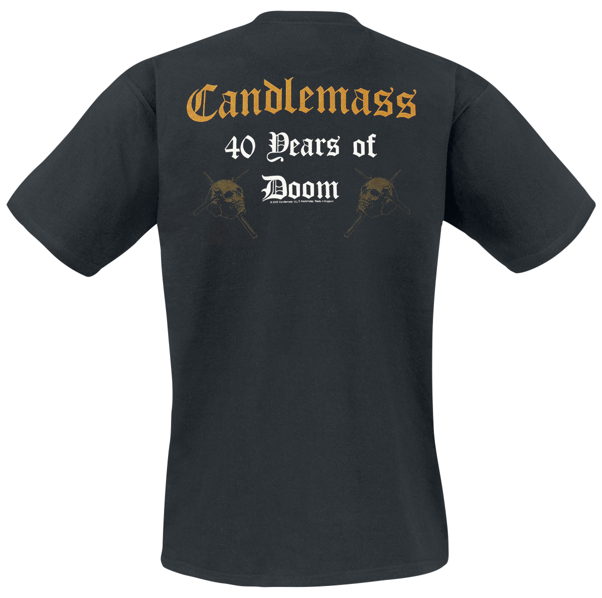 T-Shirt Manches courtes  de Candlemass - 40 Years Of Doom - S à XXL - pour Homme - noir - Candlemass - View 2