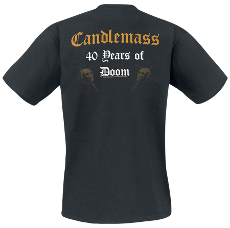 T-Shirt Manches courtes  de Candlemass - 40 Years Of Doom - S à XXL - pour Homme - noir - Candlemass - View 2