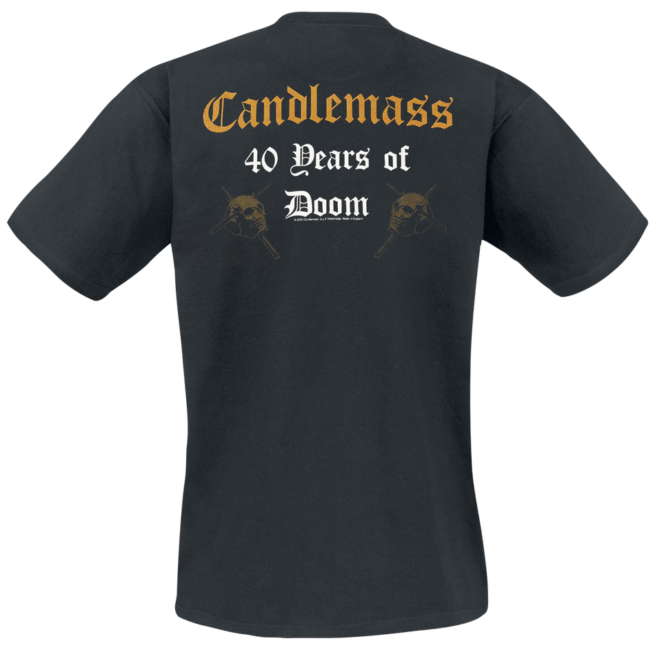 T-Shirt Manches courtes  de Candlemass - 40 Years Of Doom - S à XXL - pour Homme - noir - Candlemass - View 2