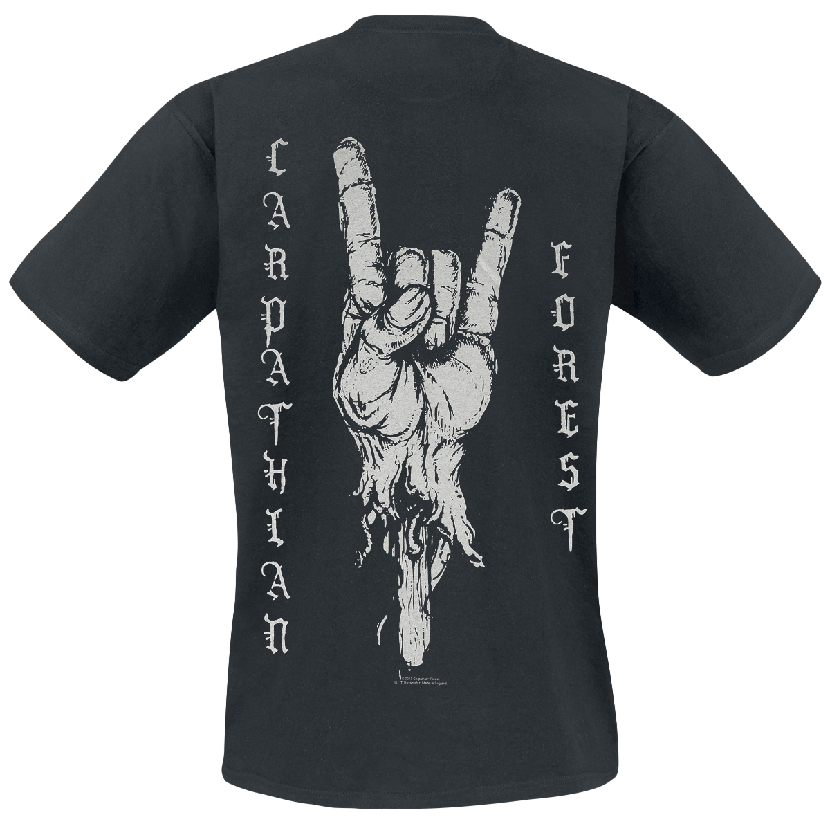 T-Shirt Manches courtes  de Carpathian Forest - The Horns - S à XXL - pour Homme - noir - Carpathian Forest - View 2