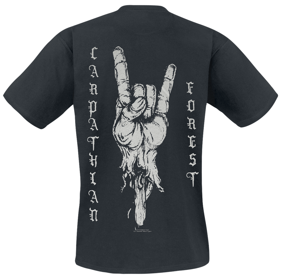 T-Shirt Manches courtes  de Carpathian Forest - The Horns - S à XXL - pour Homme - noir - Carpathian Forest - View 2