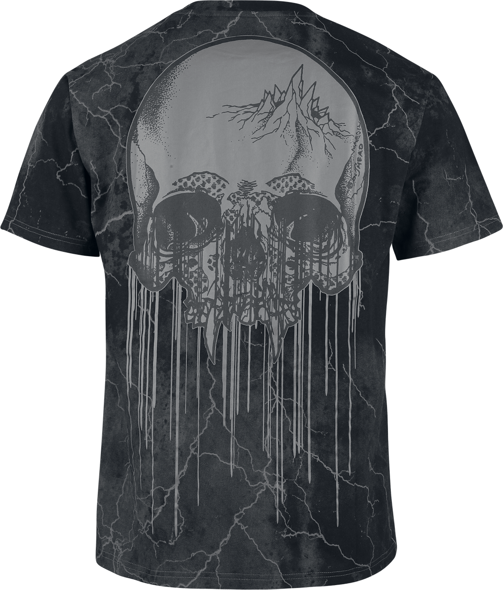 T-Shirt Manches courtes  de Metallica - EMP Signature Collection - Heavyweight - M à 3XL - pour Homme - gris foncé - metallica - View 2