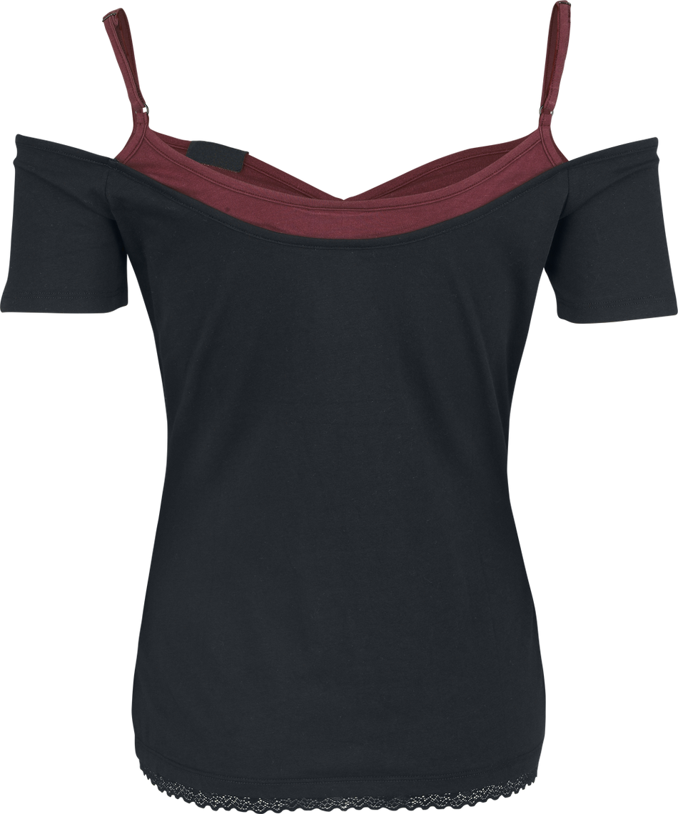 T-Shirt Manches courtes  de Metallica - EMP Signature Collection - S à XXL - pour Femme - noir/rouge foncé - metallica - View 2