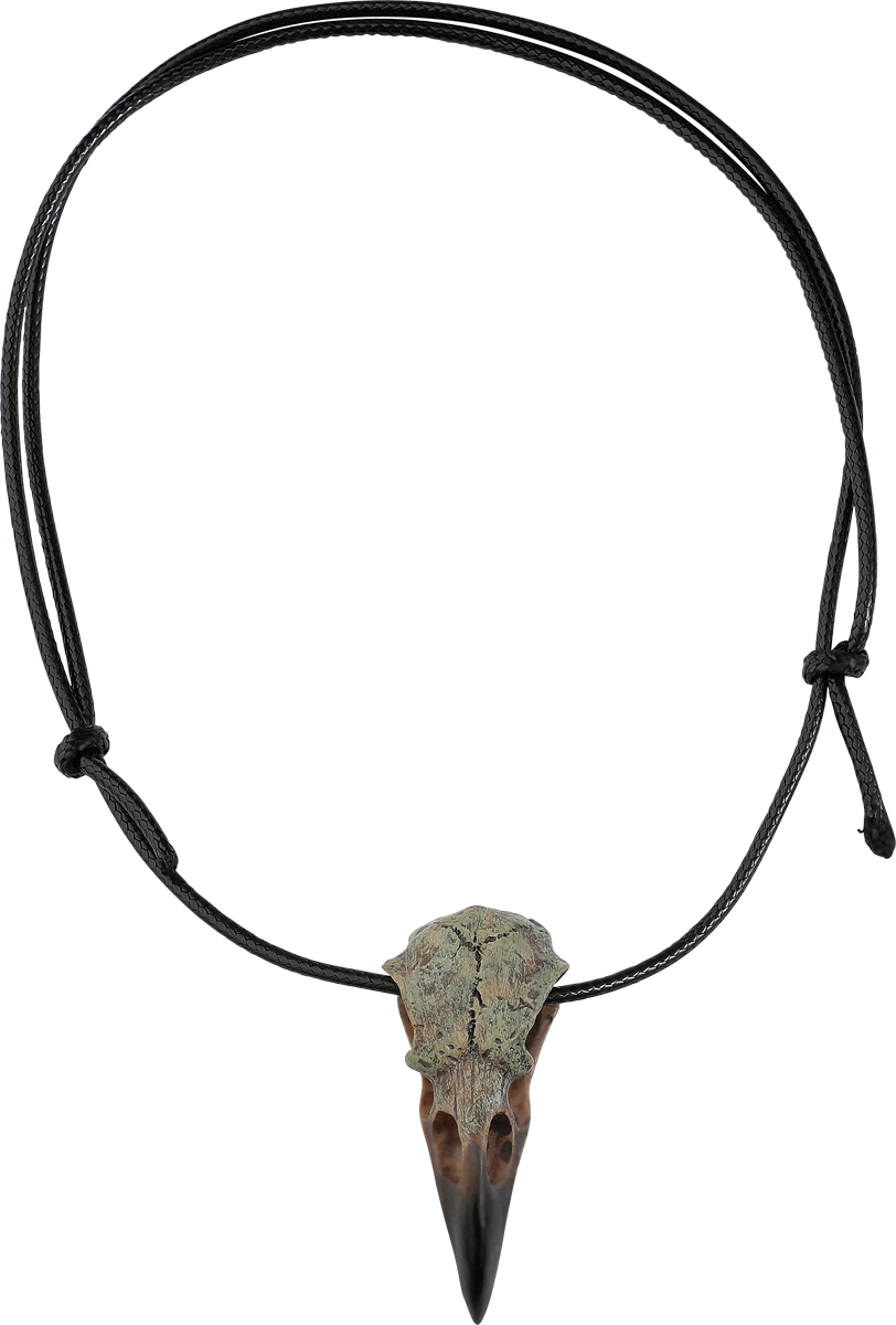 Serre-cou  de Black Premium by EMP - Raven Skull Necklace - pour Unisexe - multicolore - Black Premium by EMP - View 2