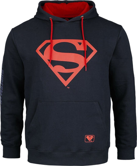 Sweat-shirt à capuche  de Superman - Superman Logo - S à M - pour Homme - marine - Superman