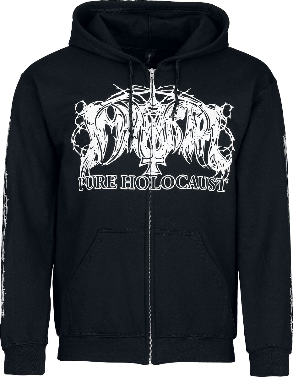Sweat-shirt zippé à capuche  de Immortal - Pure holocaust - M à XXL - pour Homme - noir - Immortal