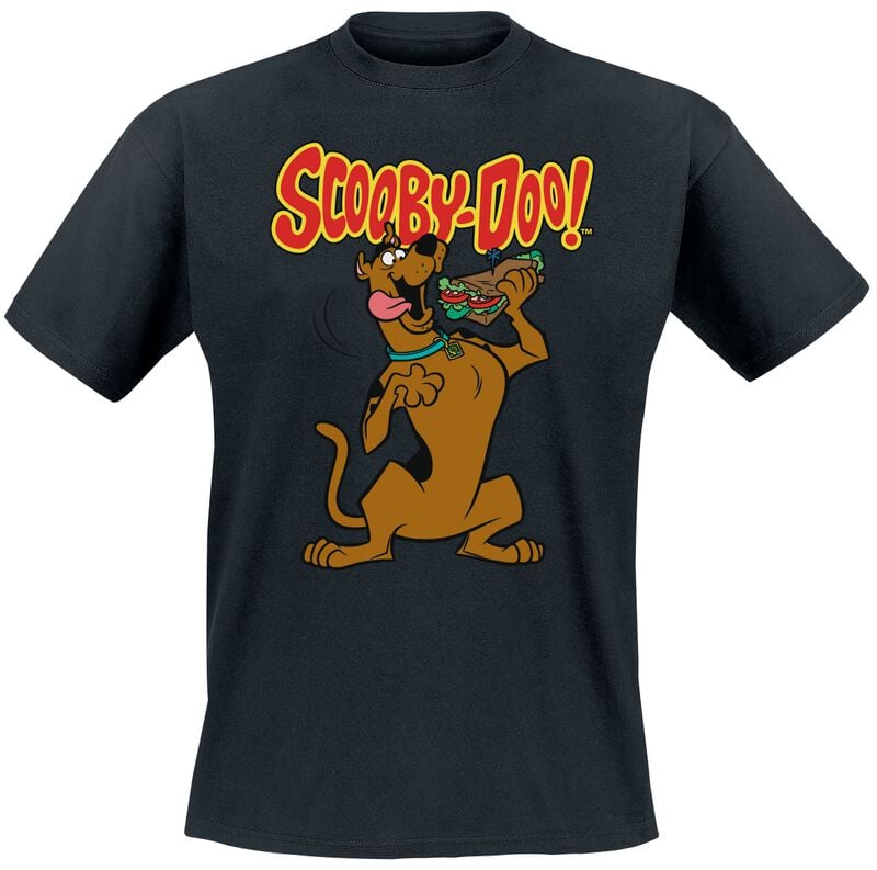 T-Shirt Manches courtes  de Scooby-Doo - Let's Eat Sandwich - S à 3XL - pour Homme - noir - Scooby-Doo