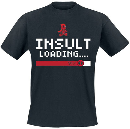 T-Shirt Manches courtes  de Deadpool - Insult Loading - S à XXL - pour Homme - noir - Deadpool
