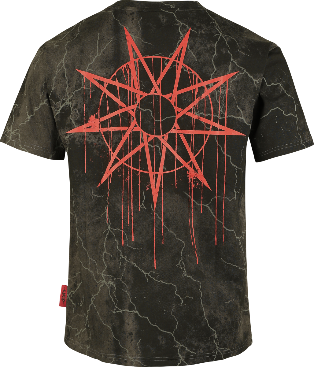 T-Shirt Manches courtes  de Slipknot - EMP Signature Collection - Heavyweight - M à 3XL - pour Homme - gris foncé - Slipknot - View 2
