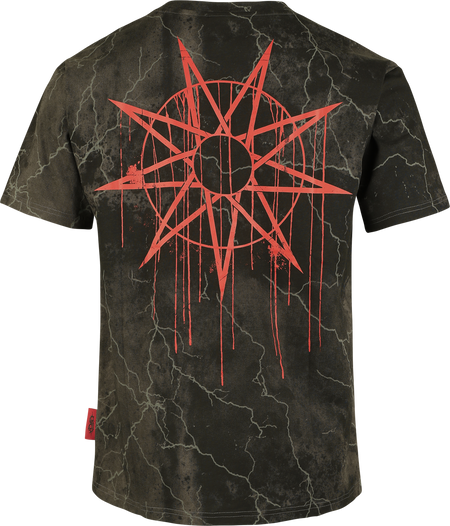T-Shirt Manches courtes  de Slipknot - EMP Signature Collection - Heavyweight - M à 3XL - pour Homme - gris foncé - Slipknot - View 2