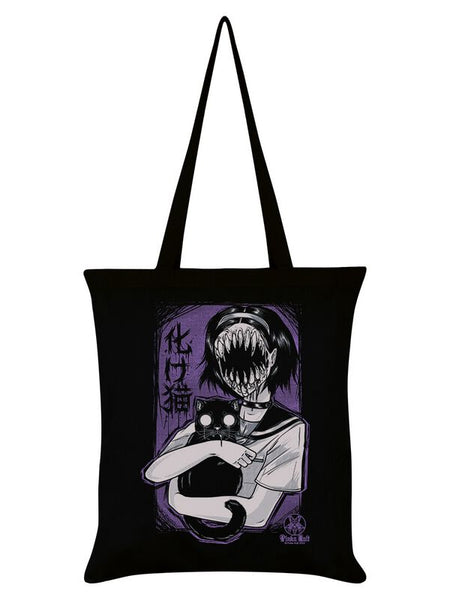 Sac En Tissu Gothic de Pinku Kult - Bakeneko - pour Unisexe - noir - Pinku Kult