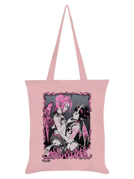 Sac En Tissu Gothic de Pinku Kult - The Lovers - pour Unisexe - rose clair - Pinku Kult