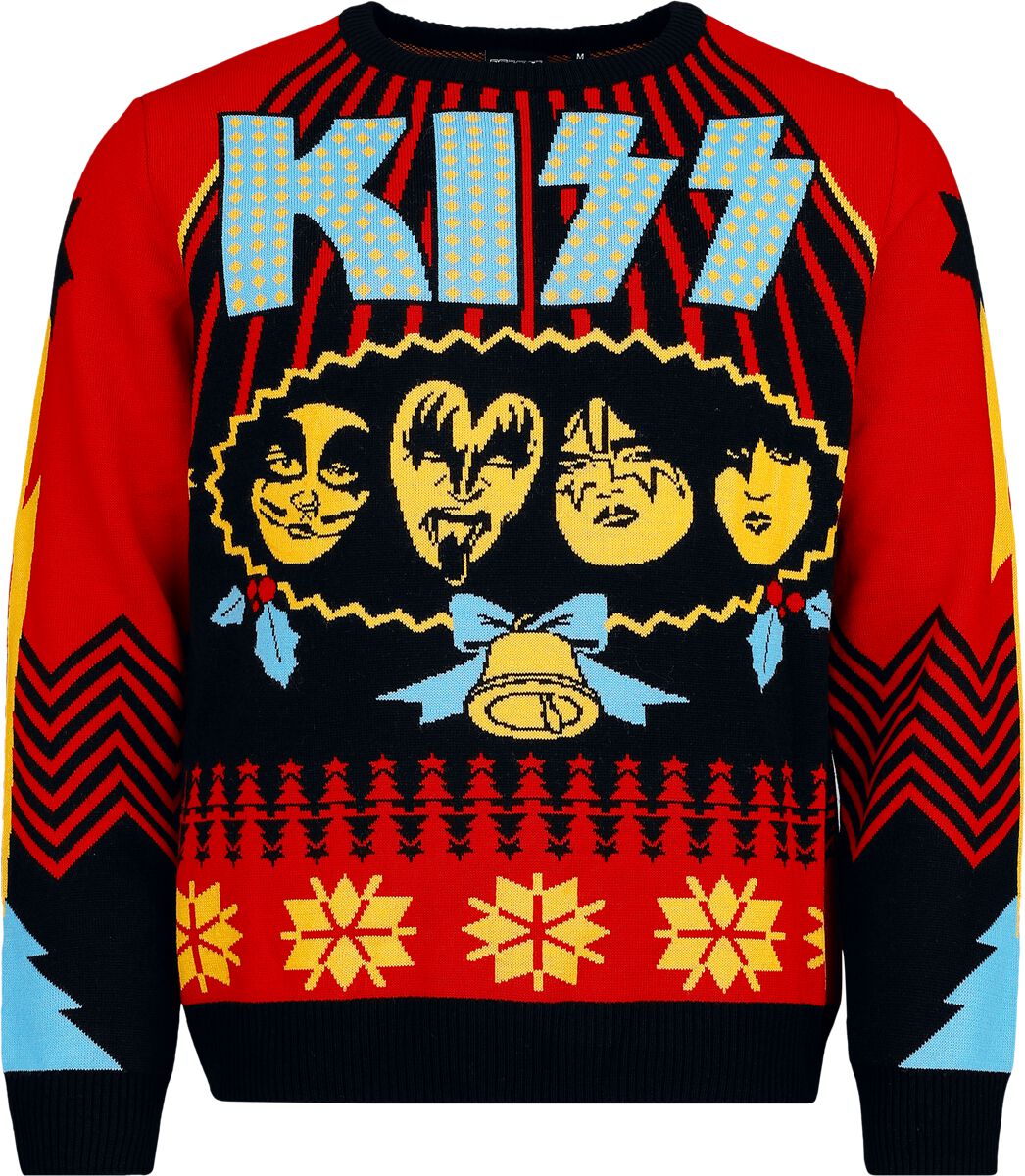 Pull de Noël  de Kiss - Holiday Sweater - S à 5XL - pour Homme - multicolore - Kiss
