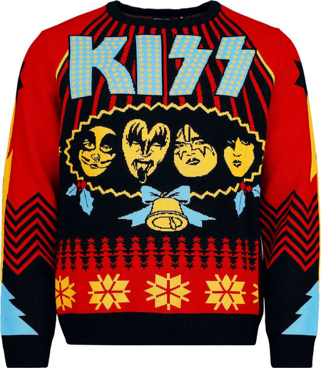 Pull de Noël  de Kiss - Holiday Sweater - S à 5XL - pour Homme - multicolore - Kiss