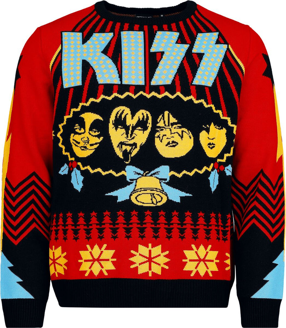 Pull de Noël  de Kiss - Holiday Sweater - S à 5XL - pour Homme - multicolore - Kiss