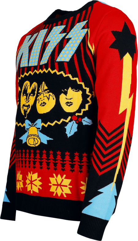 Pull de Noël  de Kiss - Holiday Sweater - S à 5XL - pour Homme - multicolore - Kiss - View 2