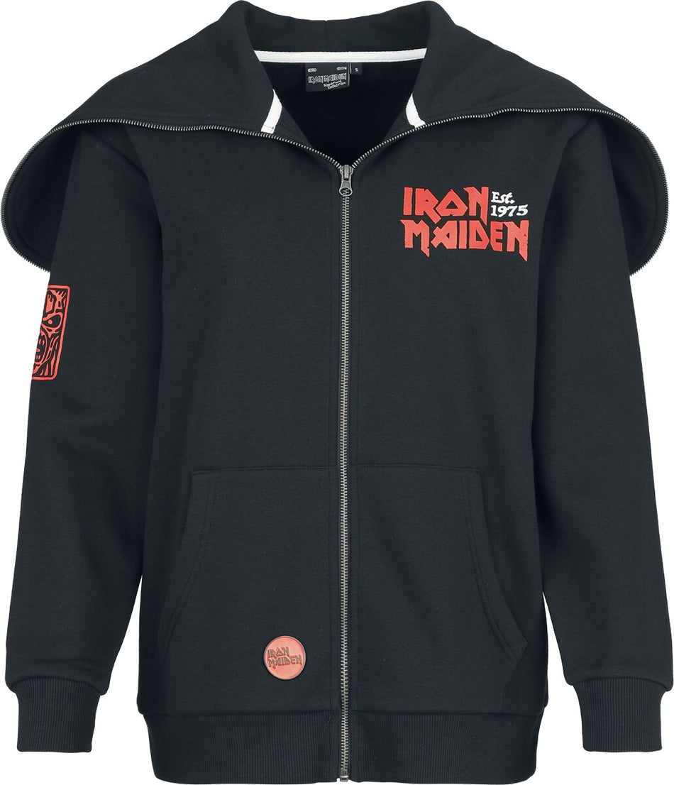 Sweat-shirt zippé à capuche  de Iron Maiden - EMP Signature Collection - S à 3XL - pour Femme - noir - Iron Maiden