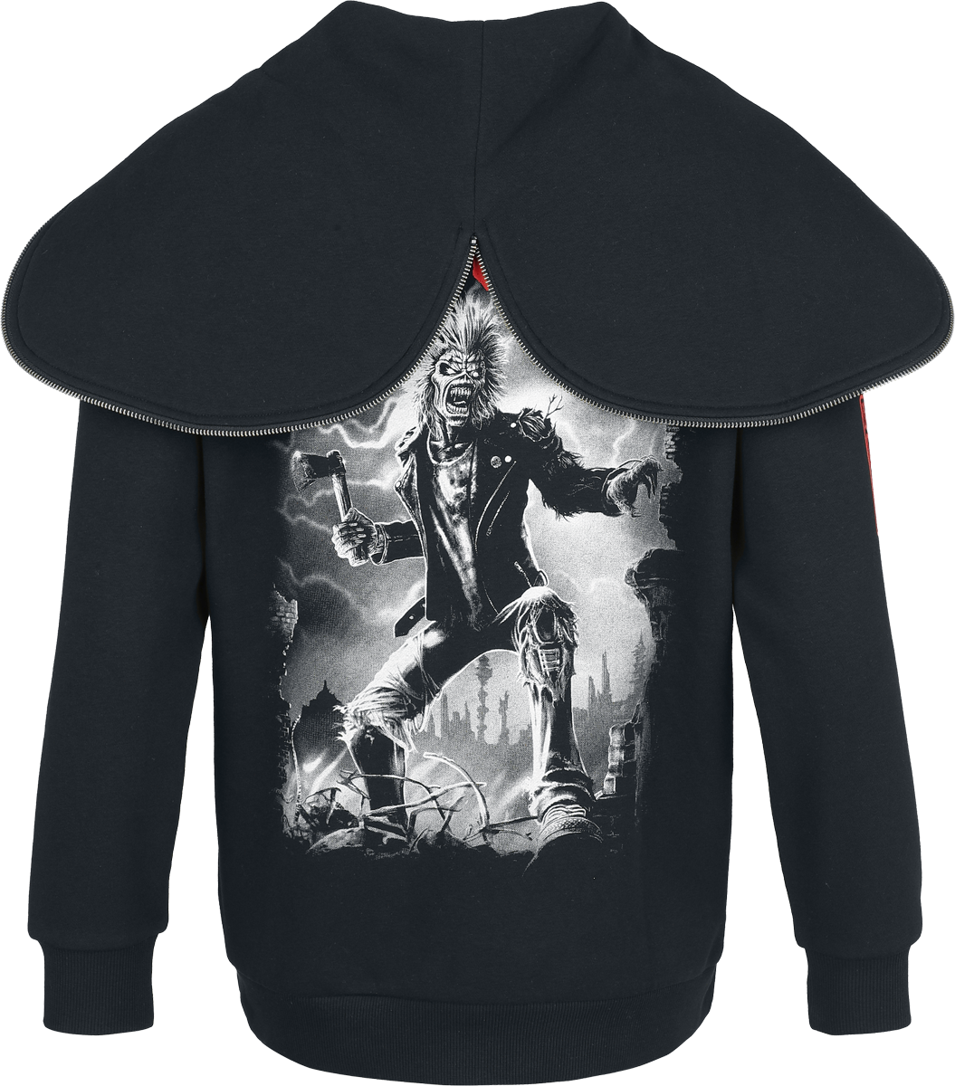 Sweat-shirt zippé à capuche  de Iron Maiden - EMP Signature Collection - S à 3XL - pour Femme - noir - Iron Maiden - View 2