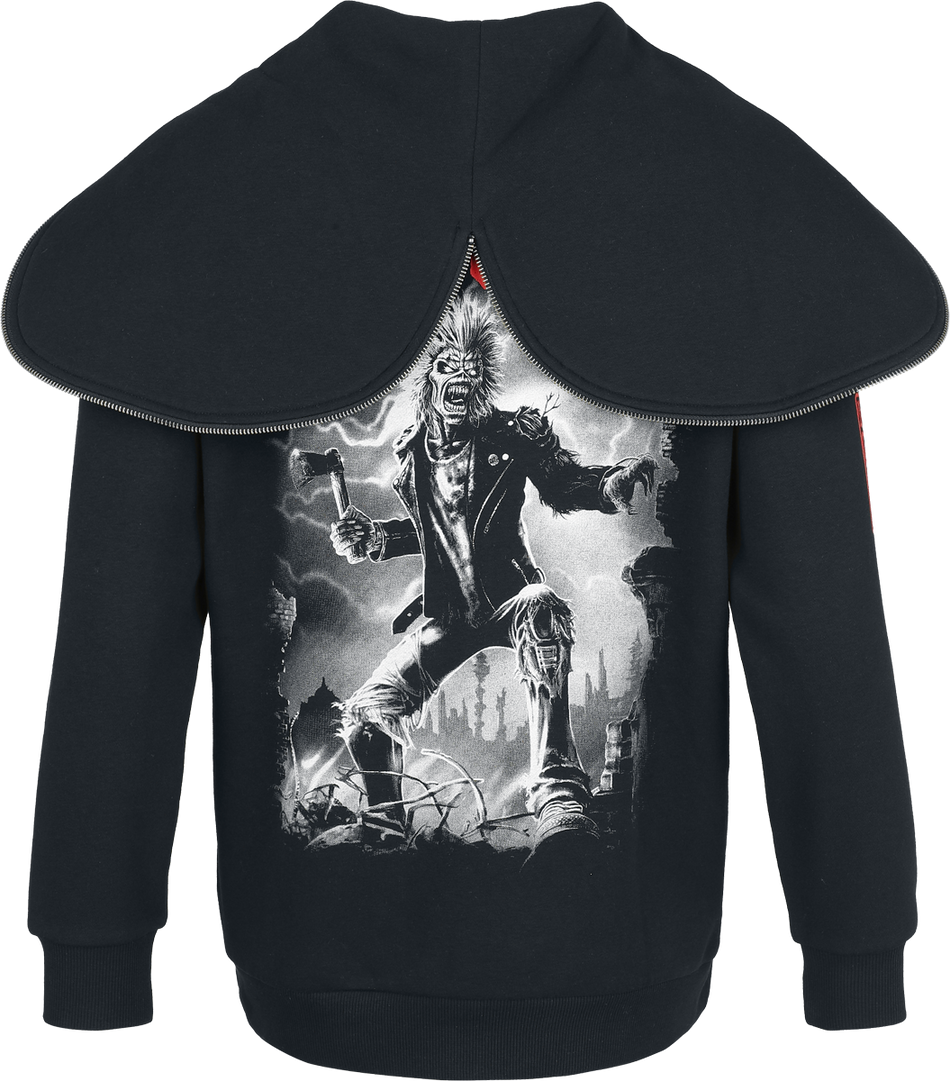Sweat-shirt zippé à capuche  de Iron Maiden - EMP Signature Collection - S à 3XL - pour Femme - noir - Iron Maiden - View 2