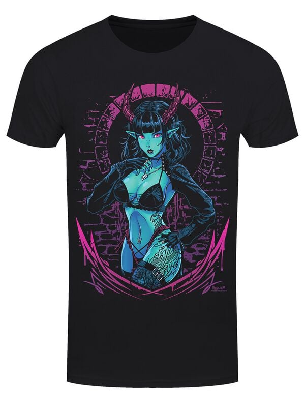 T-Shirt Manches courtes Gothic de Requiem Collective - Jolie - S à 3XL - pour Homme - noir - Requiem Collective