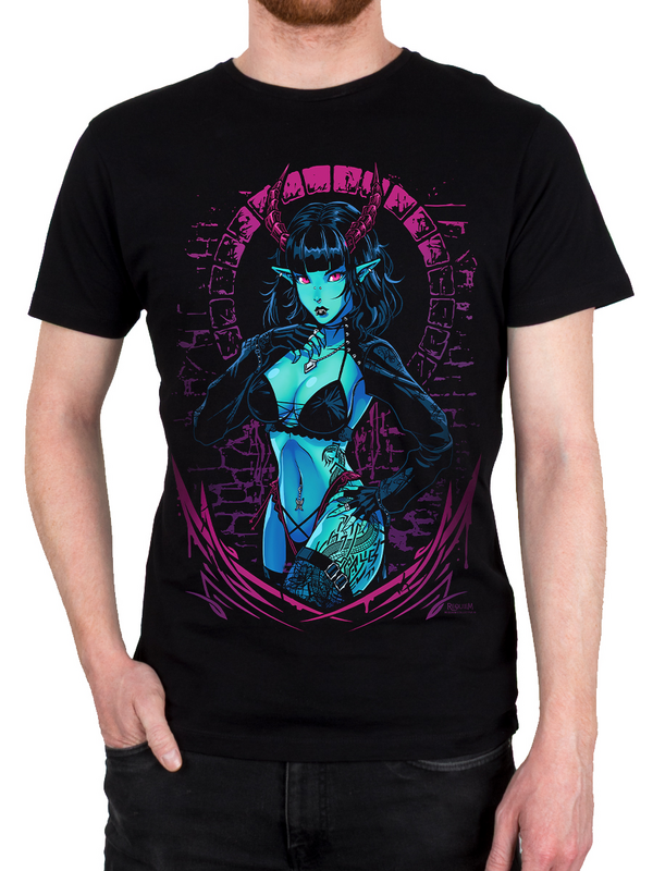 T-Shirt Manches courtes Gothic de Requiem Collective - Jolie - S à 3XL - pour Homme - noir - Requiem Collective - View 2