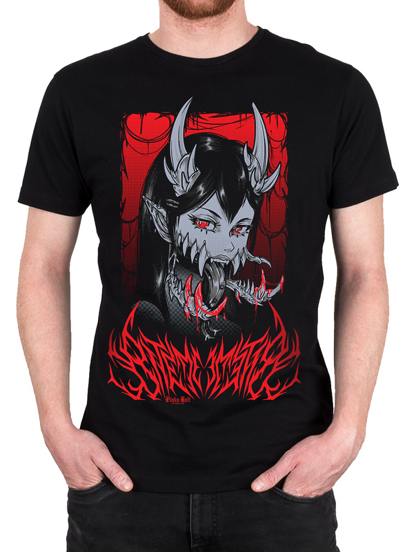 T-Shirt Manches courtes Gothic de Pinku Kult - Bite - S à XXL - pour Homme - noir - Pinku Kult - View 2