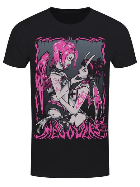 T-Shirt Manches courtes Gothic de Pinku Kult - The Lovers - S à 3XL - pour Homme - noir - Pinku Kult